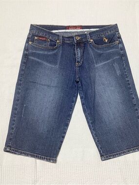 Baby Phat Size 13 Denim Bermuda Shorts